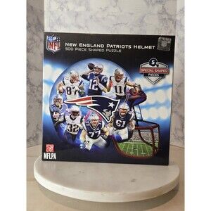 NEW ENGLAND PATRIOTS HELMET SHAPED PUZZLE-  500 PIECES *NEW/SEALED*